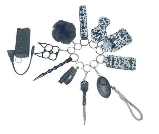 Combo security keychain plus electrocution device