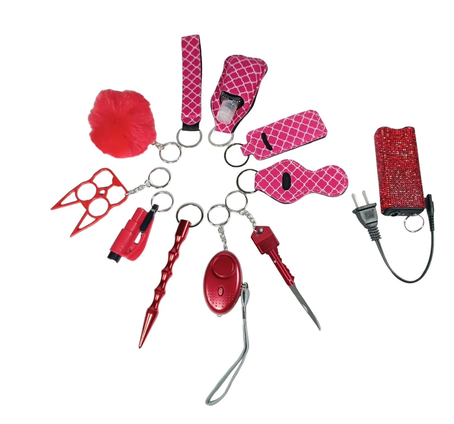 Combo security keychain plus electrocution device